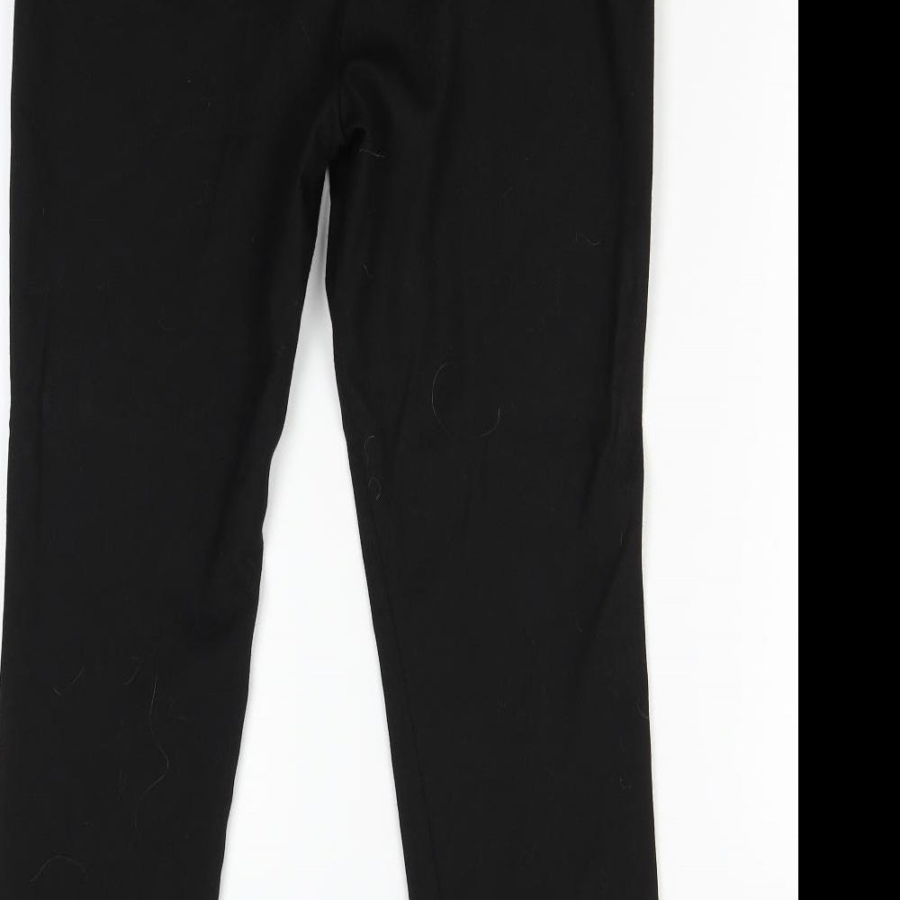 Next Womens Black Trousers Size 8 L26 in