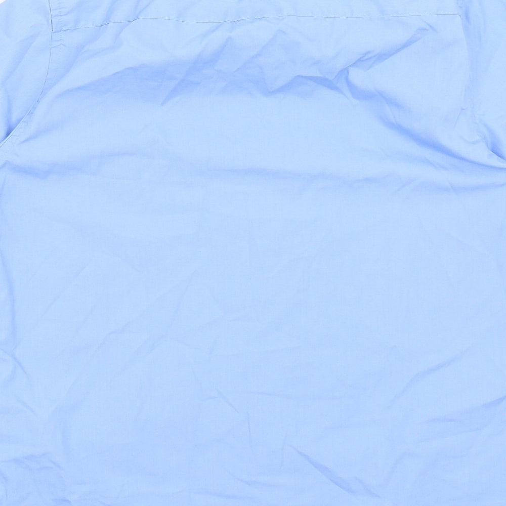 M&S Boys Blue Basic Button-Up Size 12-13 Years