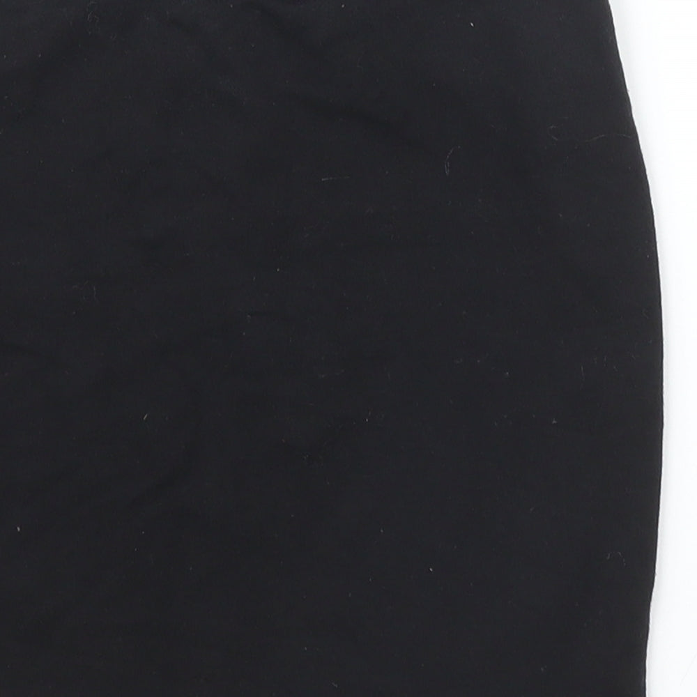 Marks & Spencer Girls Black Bandage Skirt Size 9 Years