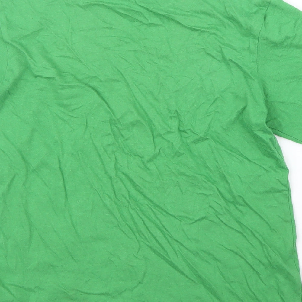 DOMYOS Boys Green Basic T-Shirt Size 12 Years