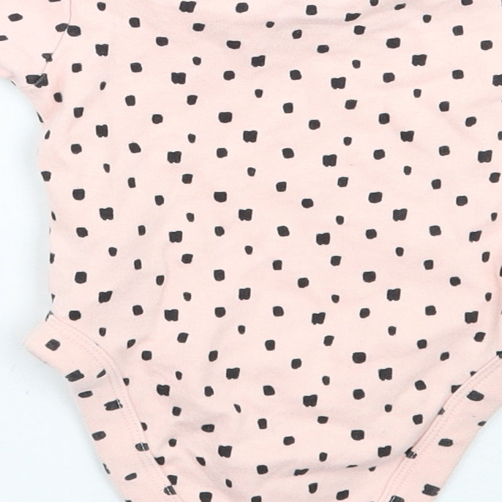 Primark Girls Pink Geometric Babygrow One-Piece Size 0-3 Months