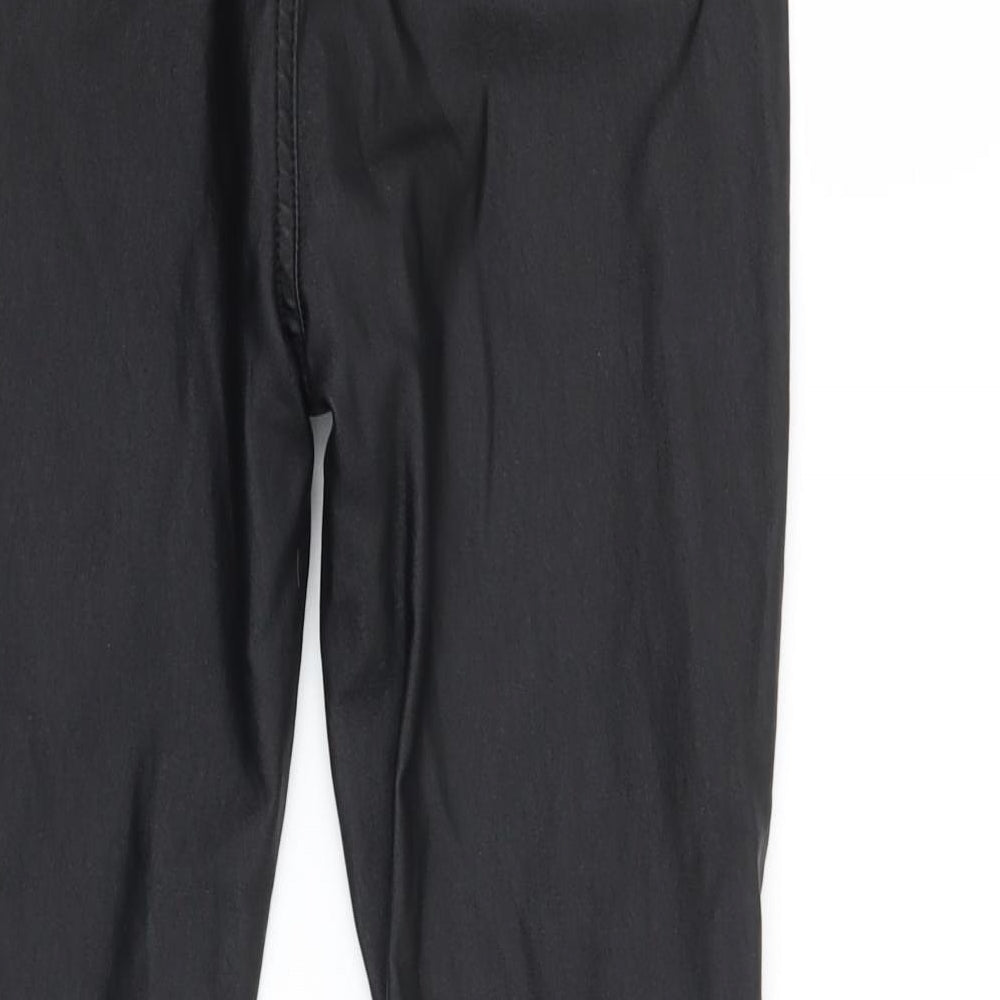 Boohoo Womens Black Trousers Size 6 L26 in