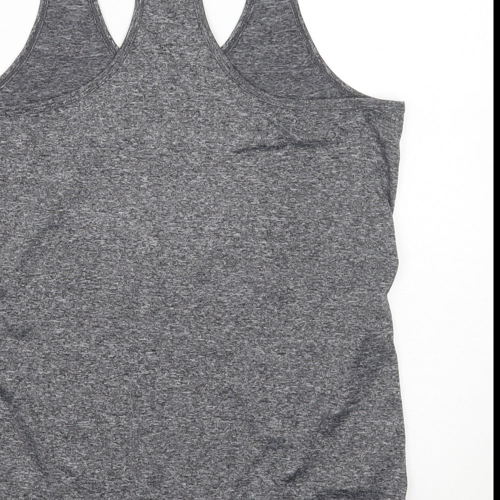 icyzone Womens Grey Basic Tank Size 2XL