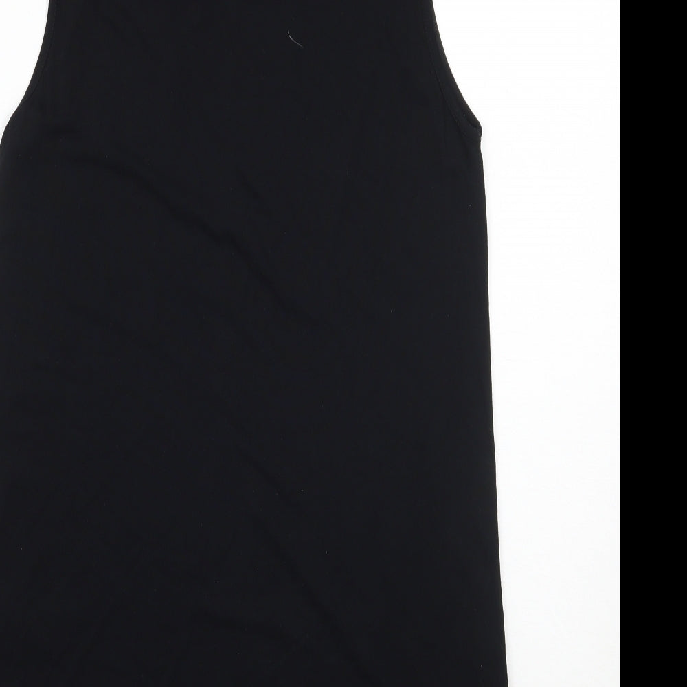 Oasis Womens Black Basic Blouse Size 10