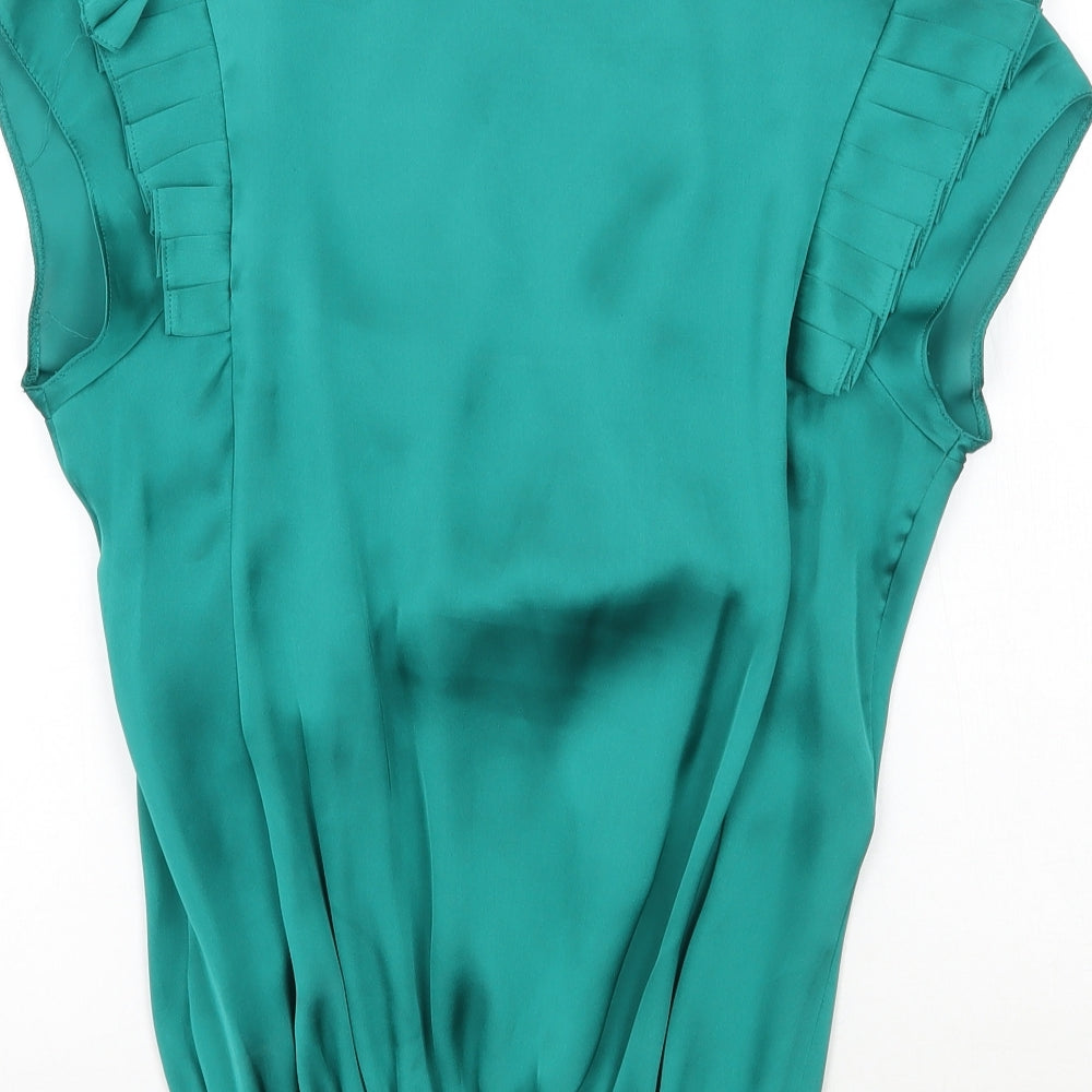 Star Womens Green Camisole Blouse Size 10