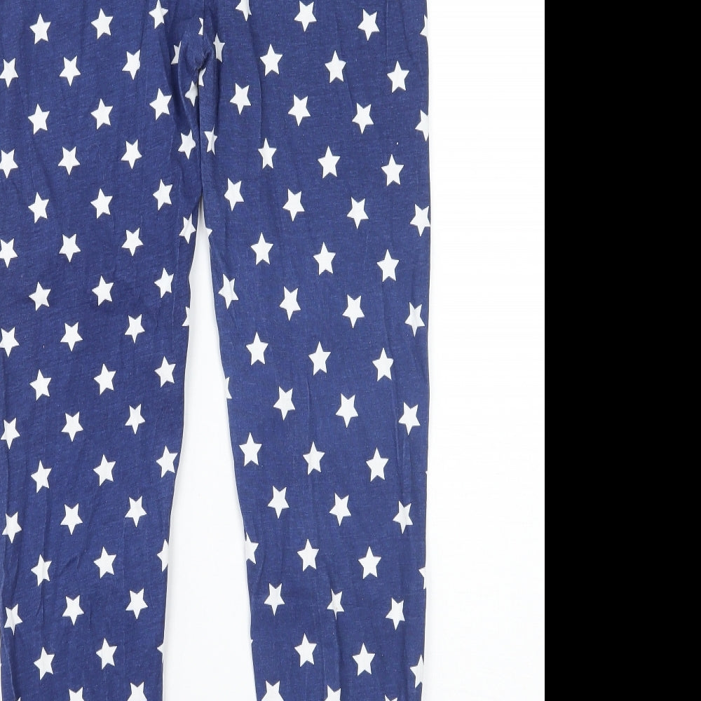 My Little Pony Girls Blue Geometric Sweatpants Trousers Size 11 Years