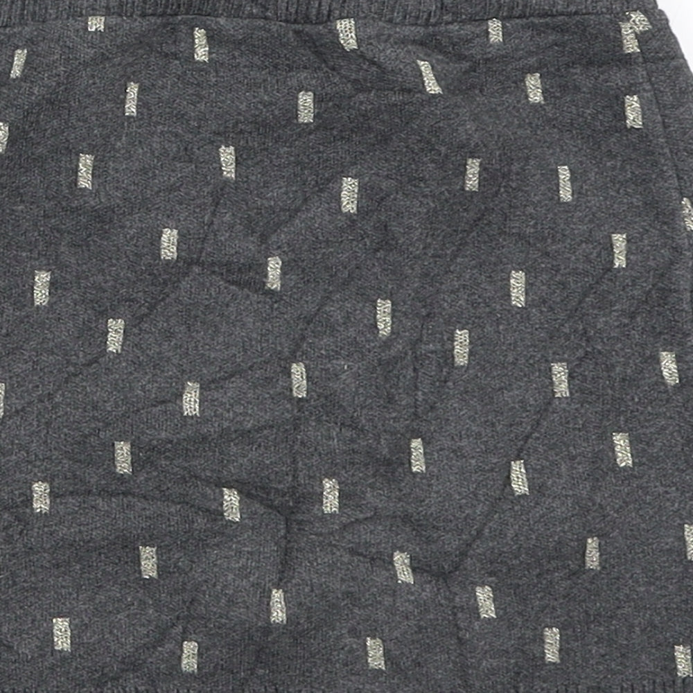 H&M Girls Grey Mini Skirt Size 5-6 Years