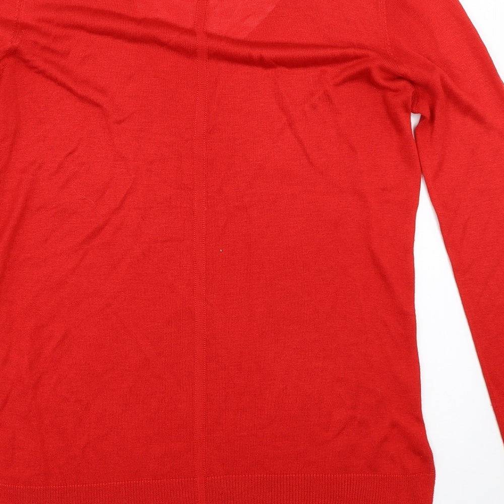 Next Womens Red Pullover Jumper Size 10