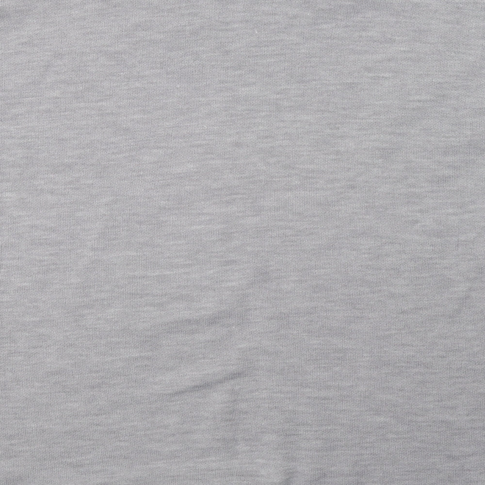 F&F Womens Grey Knit Pullover Sweatshirt One Size