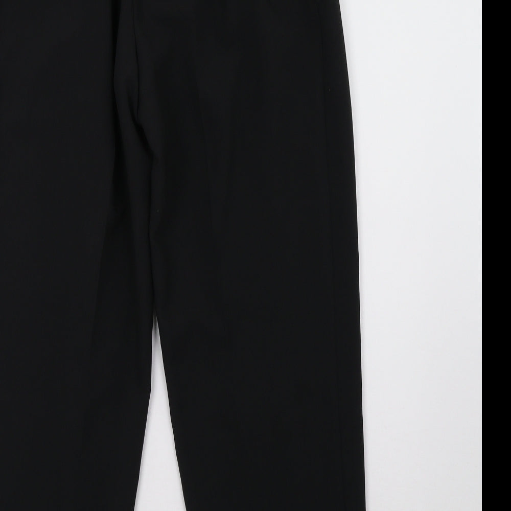 Marks & Spencer Womens Black Trousers Size 10 L26 in