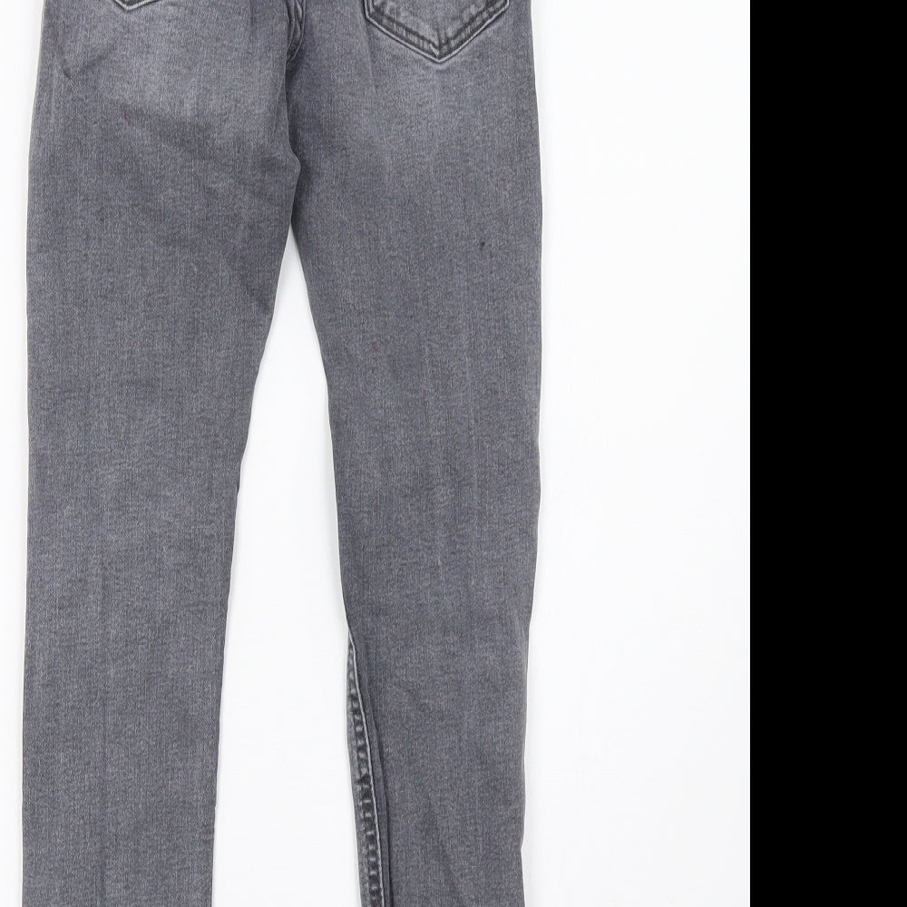 Zara Girls Grey Denim Skinny Jeans Size 9 Months