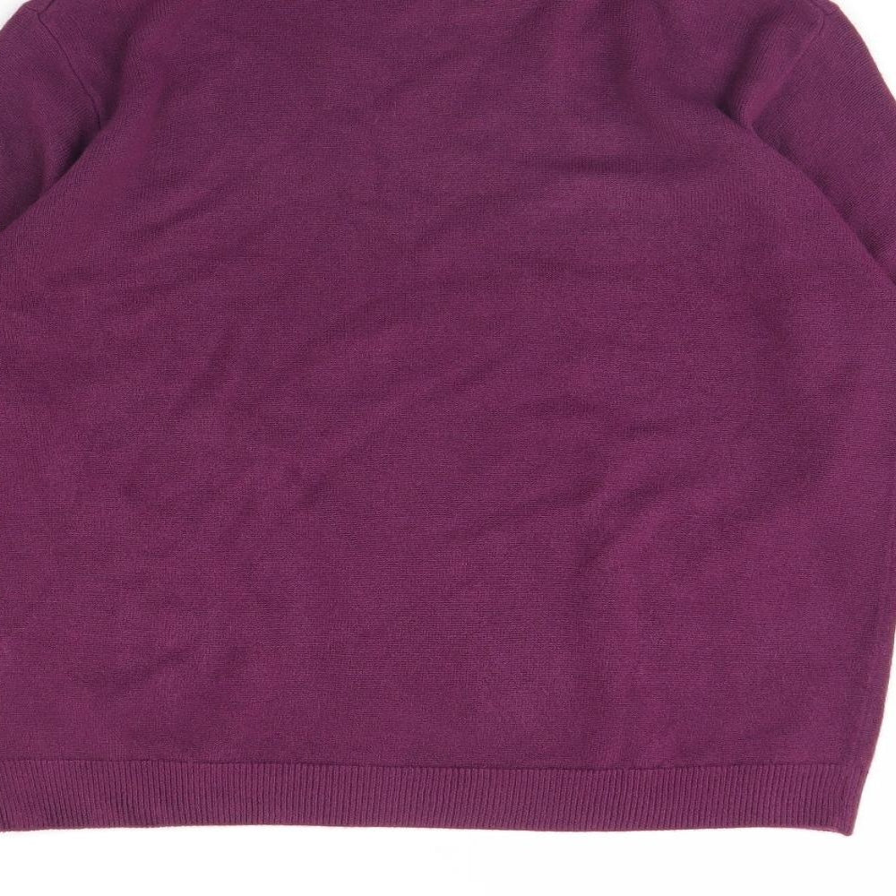 Antonia Bay Womens Purple Pullover Jumper Size 16