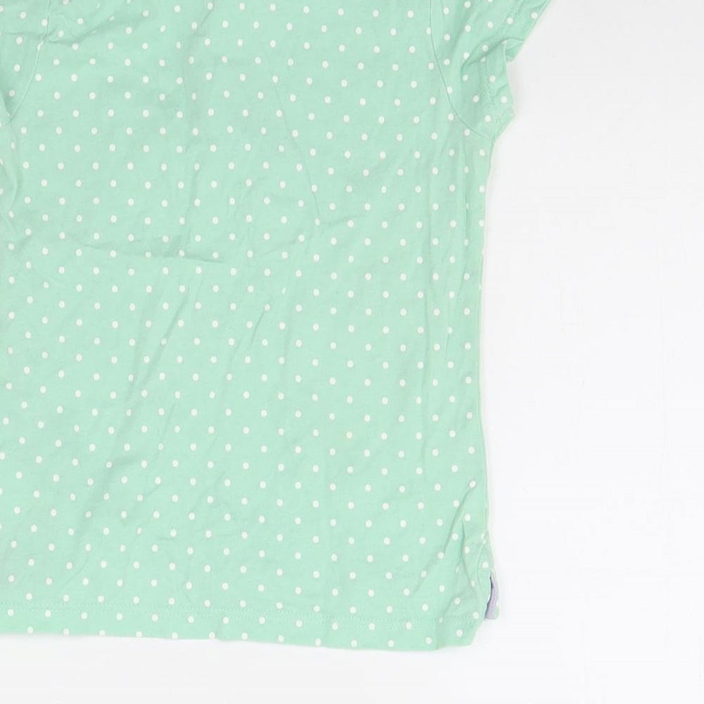 NEXT Girls Green Polka Dot Basic Polo Size 18-24 Months