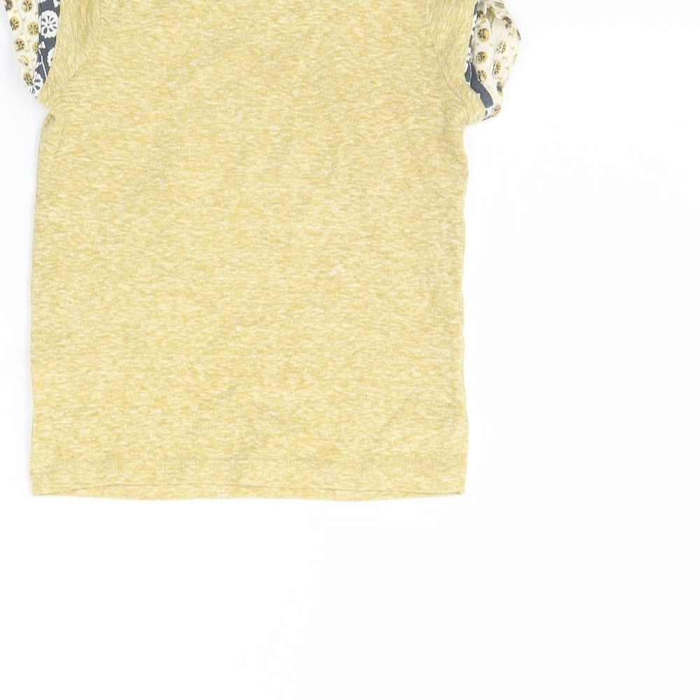 NEXT Girls Yellow Basic T-Shirt Size 9-12 Months - Elephant