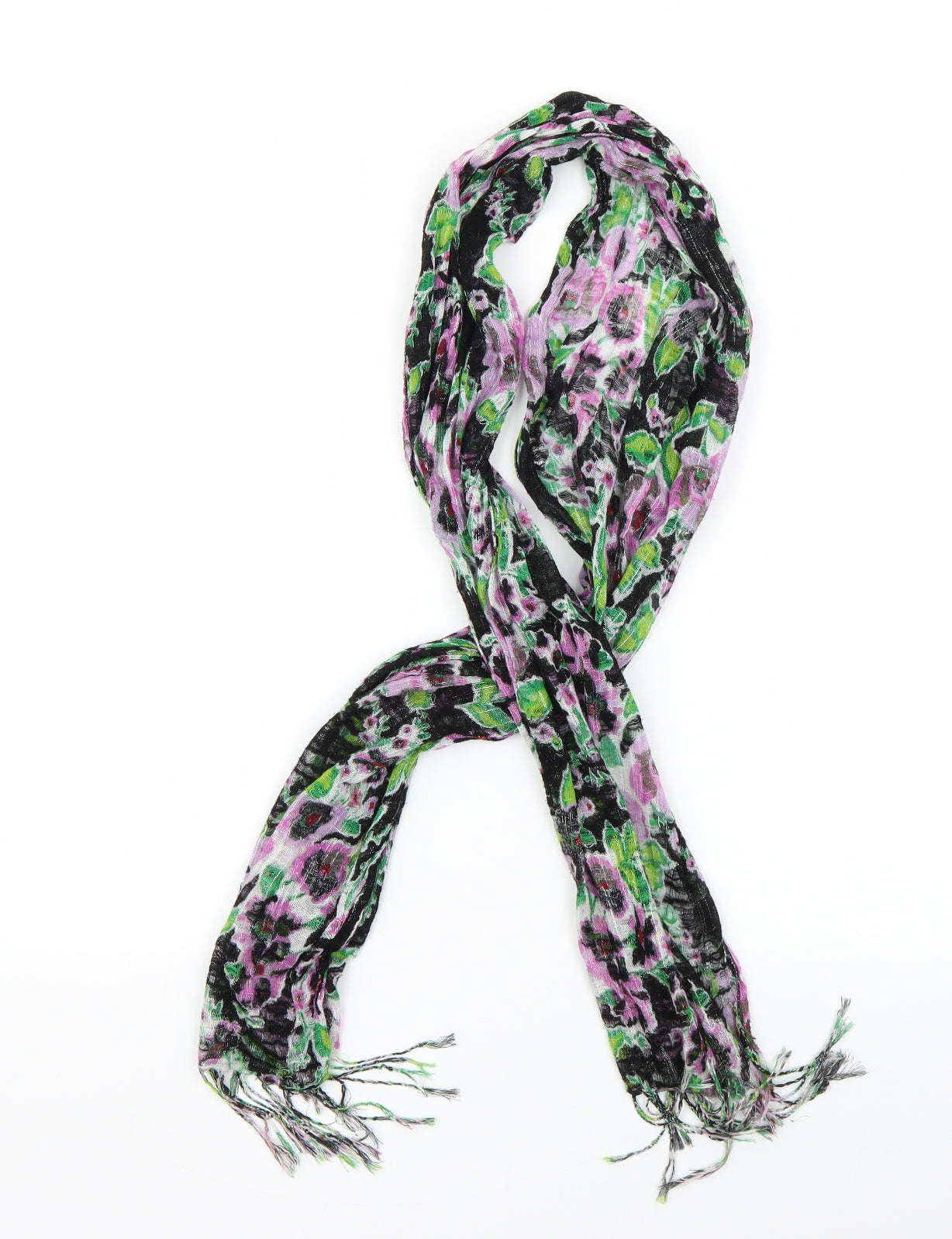 Preworn Womens Multicoloured Floral Scarf