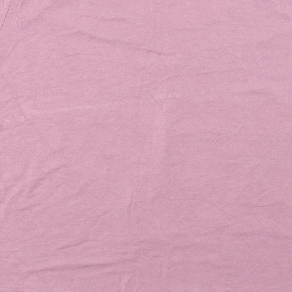 Klass Collection Womens Pink Basic Blouse Size L