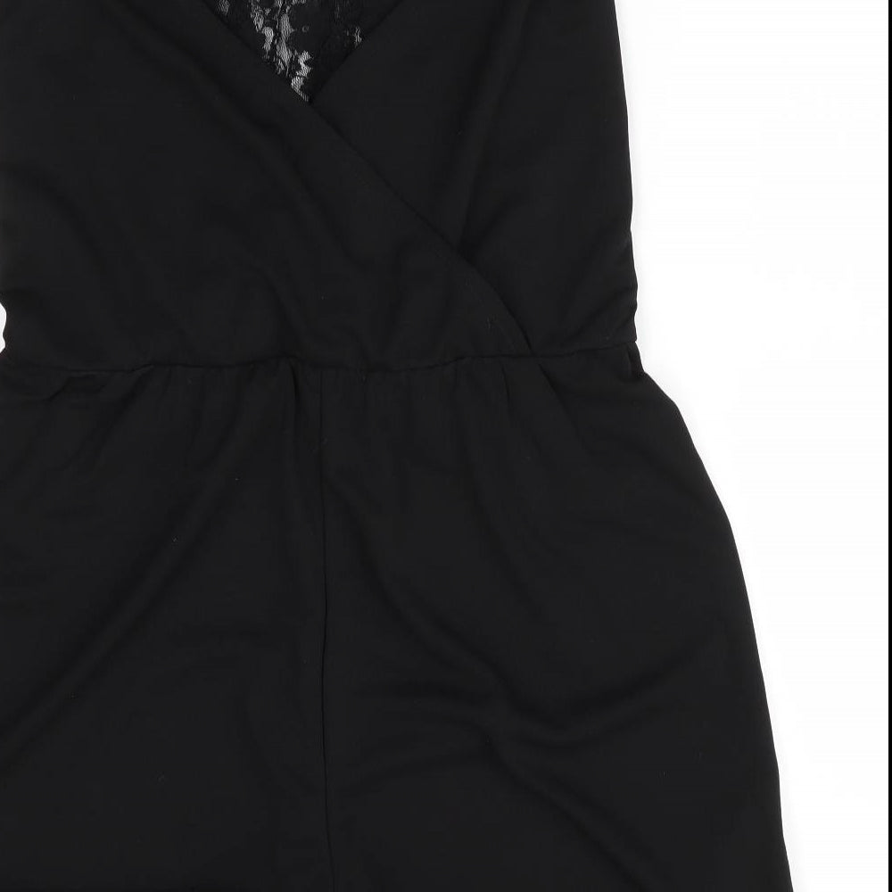 H&M Womens Black Floral One Piece - Teddy