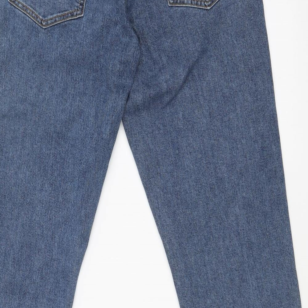 Preworn Womens Blue Straight Jeans Size 32 in L33 in
