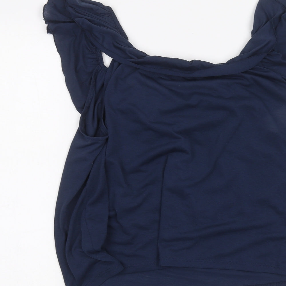 H&M Girls Blue Basic T-Shirt Size 12-13 Years