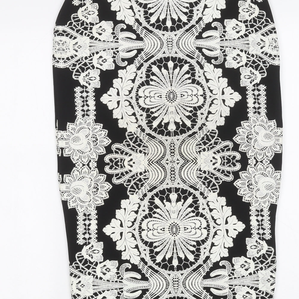 River Island Womens Black A-Line Skirt Size 8