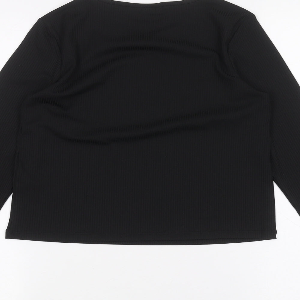 Primark Girls Black Basic T-Shirt Size 12 Years