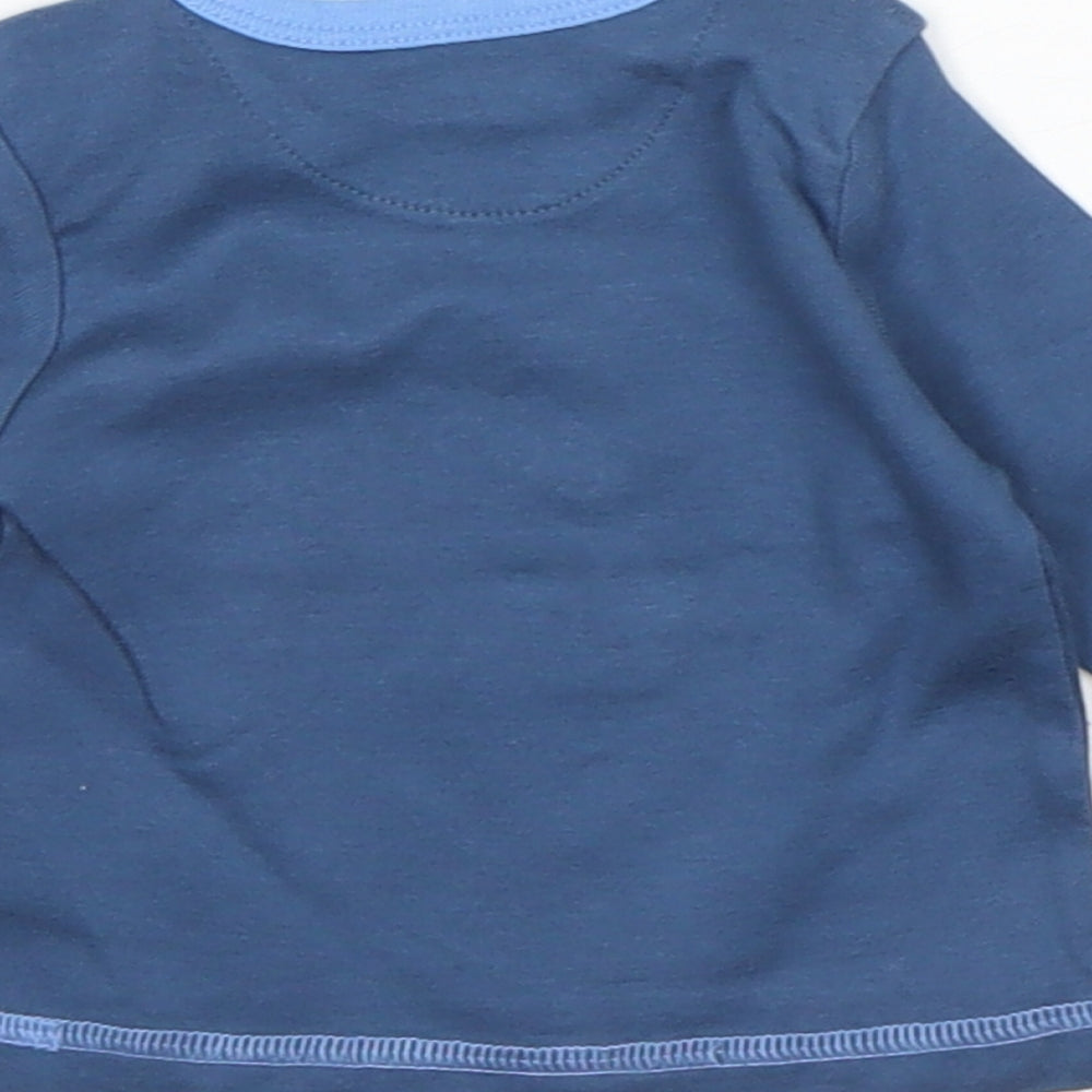 Mothercare Boys Blue Basic T-Shirt Size 0-3 Months