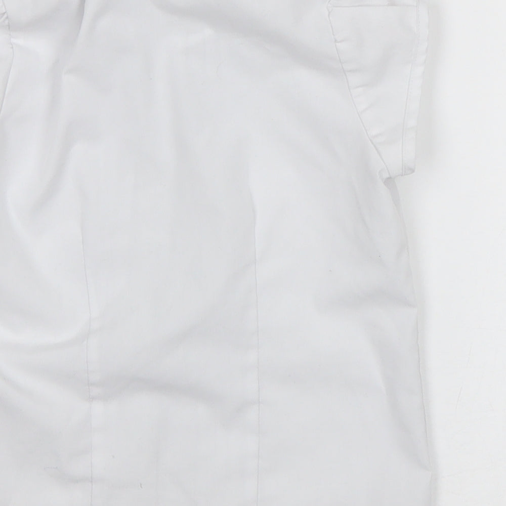 NEXT Girls White Basic Button-Up Size 4 Years