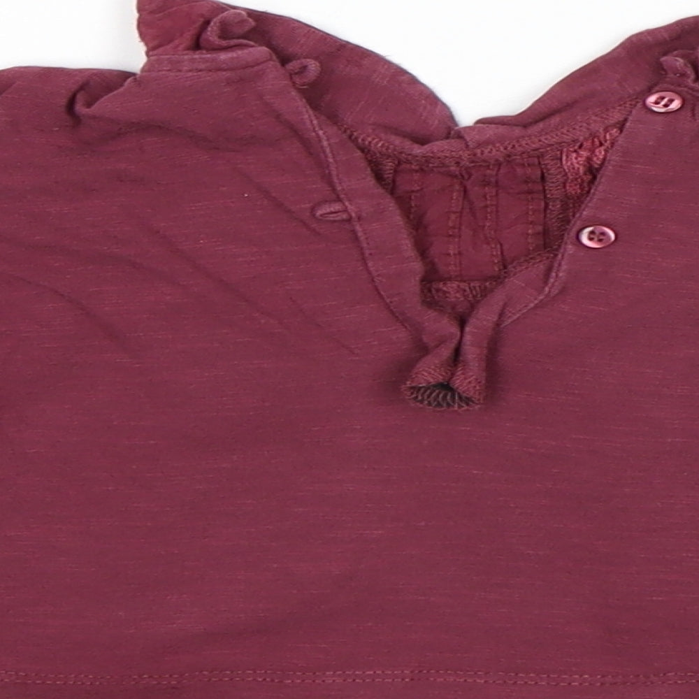 NEXT Girls Purple Basic T-Shirt Size 6-9 Months