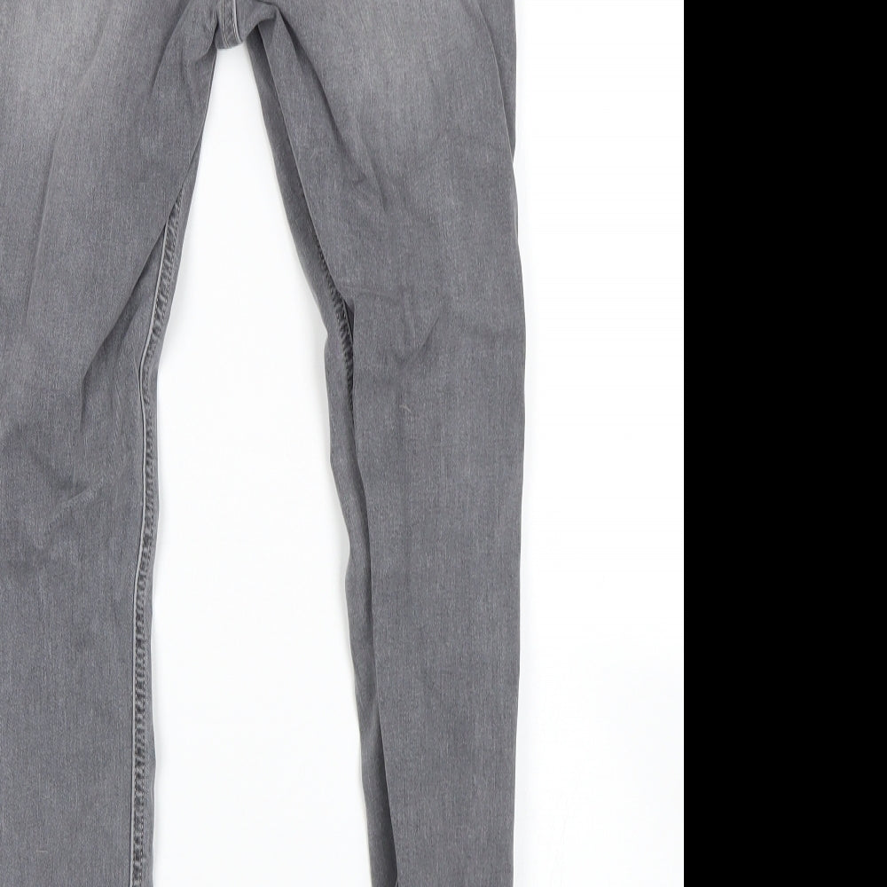 Topshop Womens Grey Skinny Jeans Size 30 in L32 in