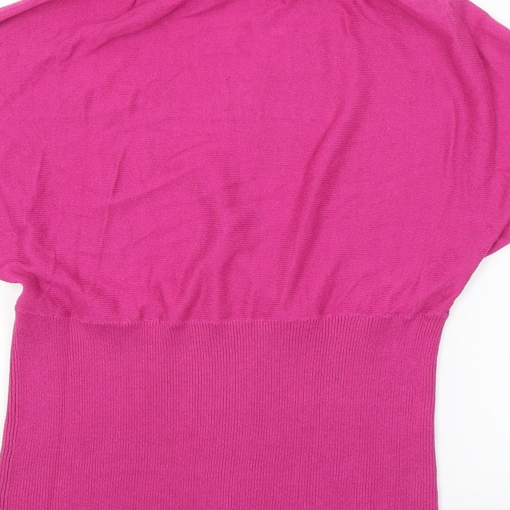 Blanco Tricot Womens Pink Pullover Jumper Size S