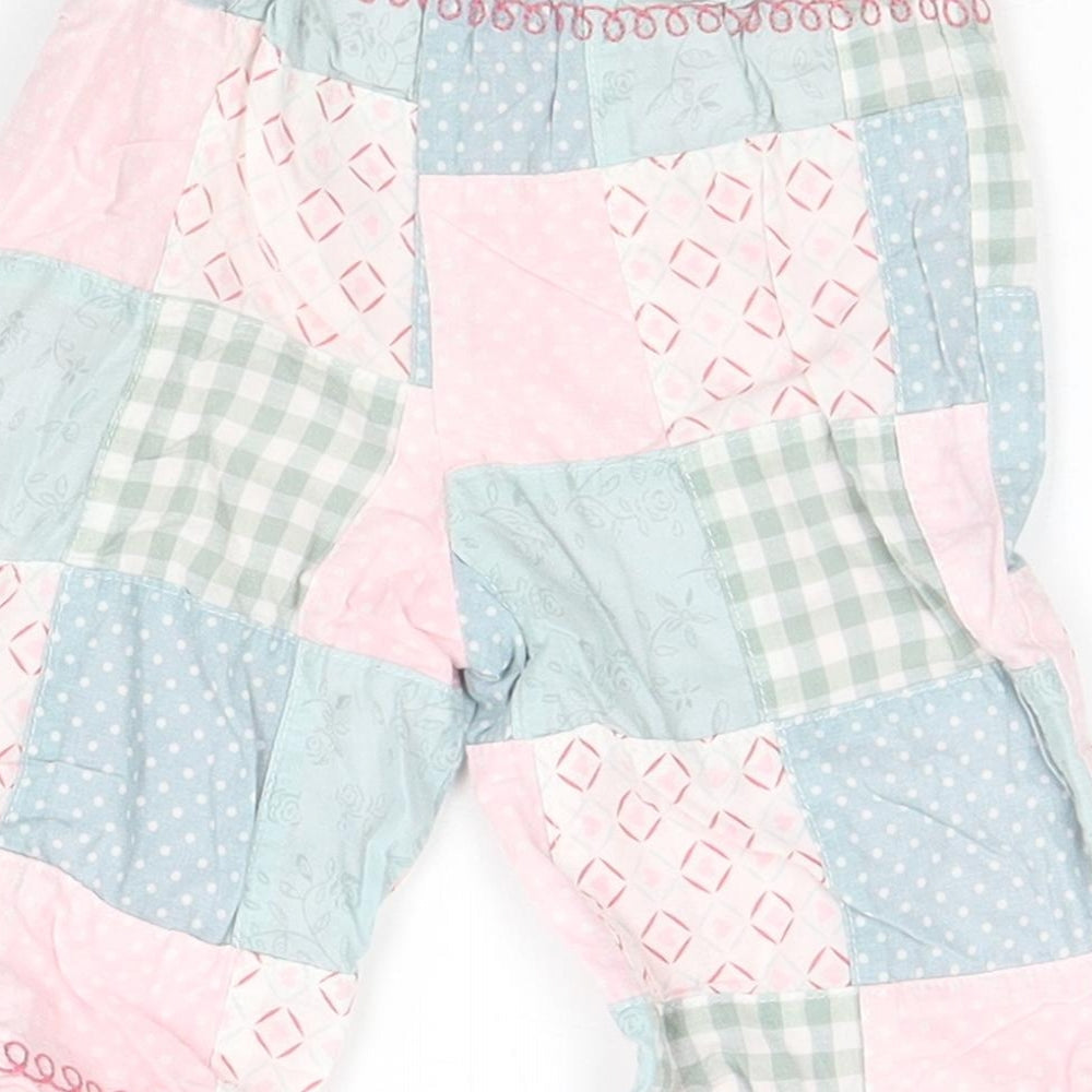 NEXT Girls Grey Geometric Sweatpants Trousers Size 3-6 Months
