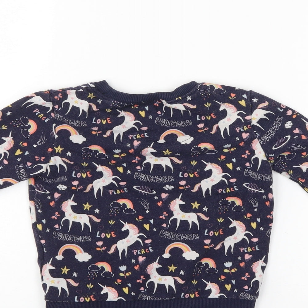 Blue Zoo Boys Blue Pullover Sweatshirt Size 3-4 Years