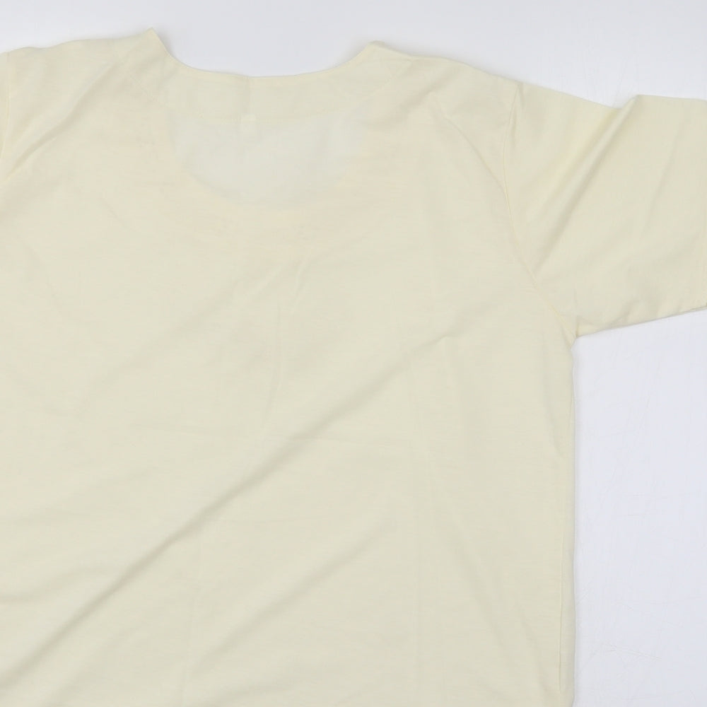 Preworn Womens Ivory Basic Blouse Size M