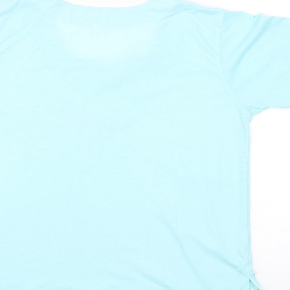 Preworn Womens Blue Basic Blouse Size M
