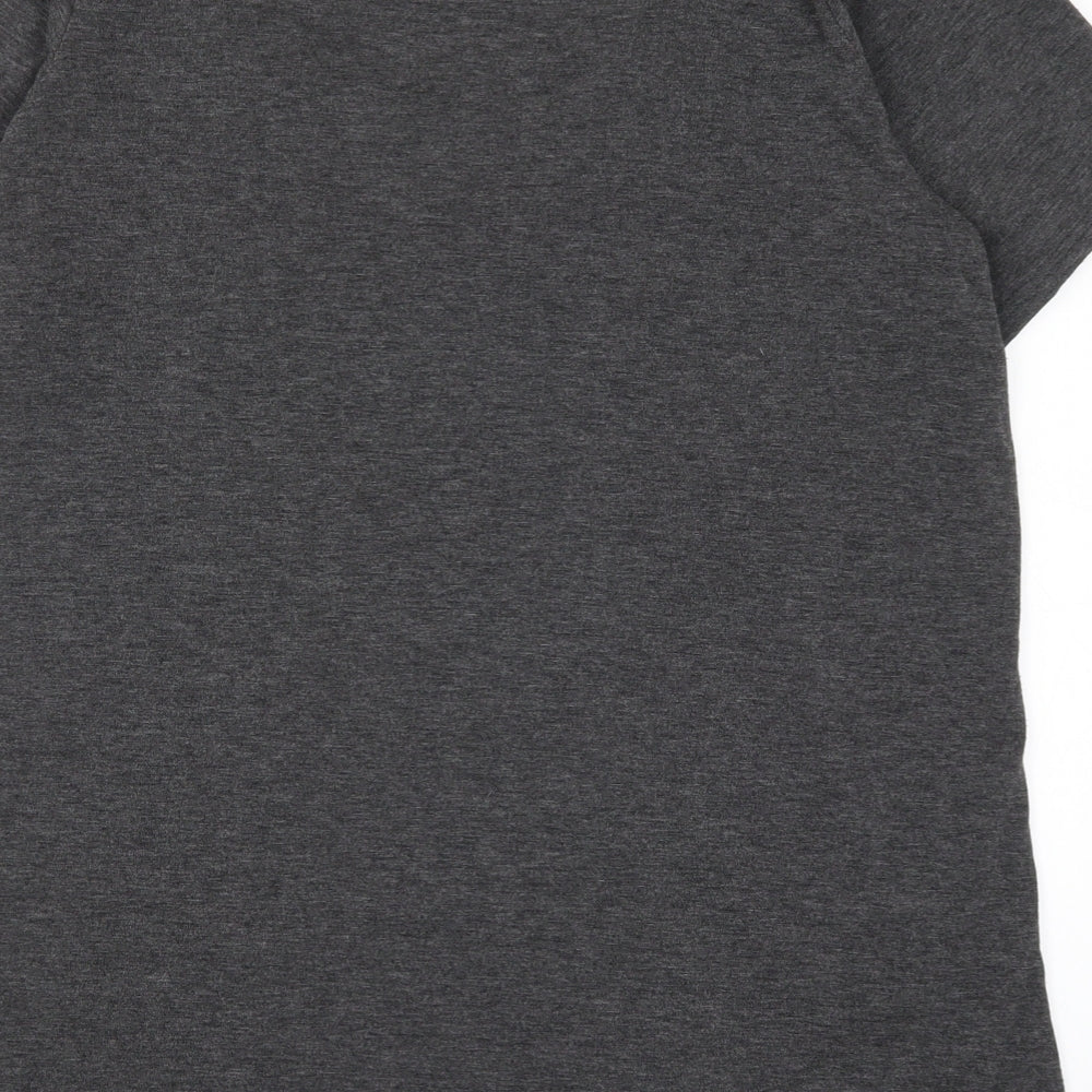 Yours Womens Grey Basic T-Shirt Size 16