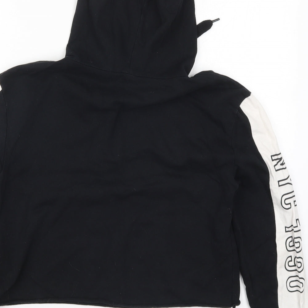 Primark Womens Black Pullover Hoodie Size 8 - NYC 1990