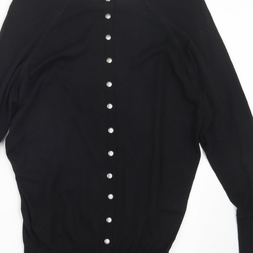 hoxton Womens Black Knit Pullover Jumper Size S