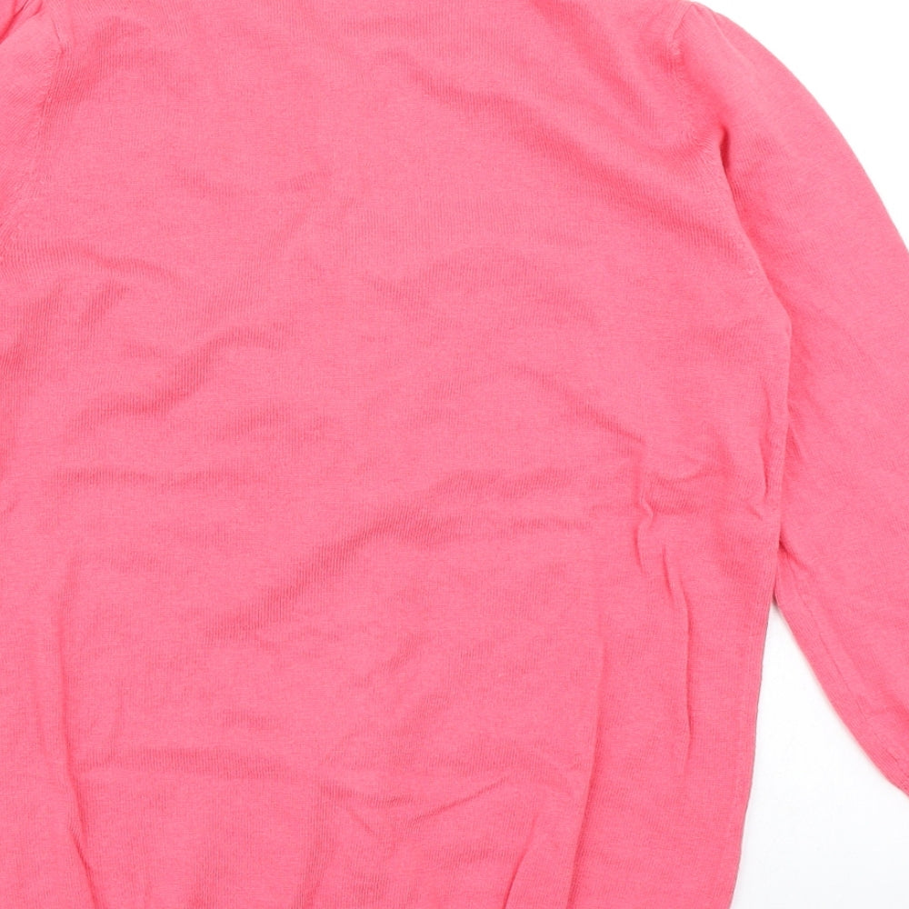 Next Womens Pink Knit Cardigan Jumper Size 6