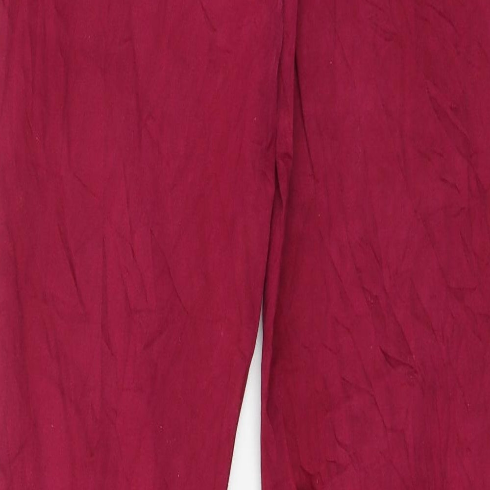 Pimkie Womens Purple Denim Straight Jeans Size 10 L31 in