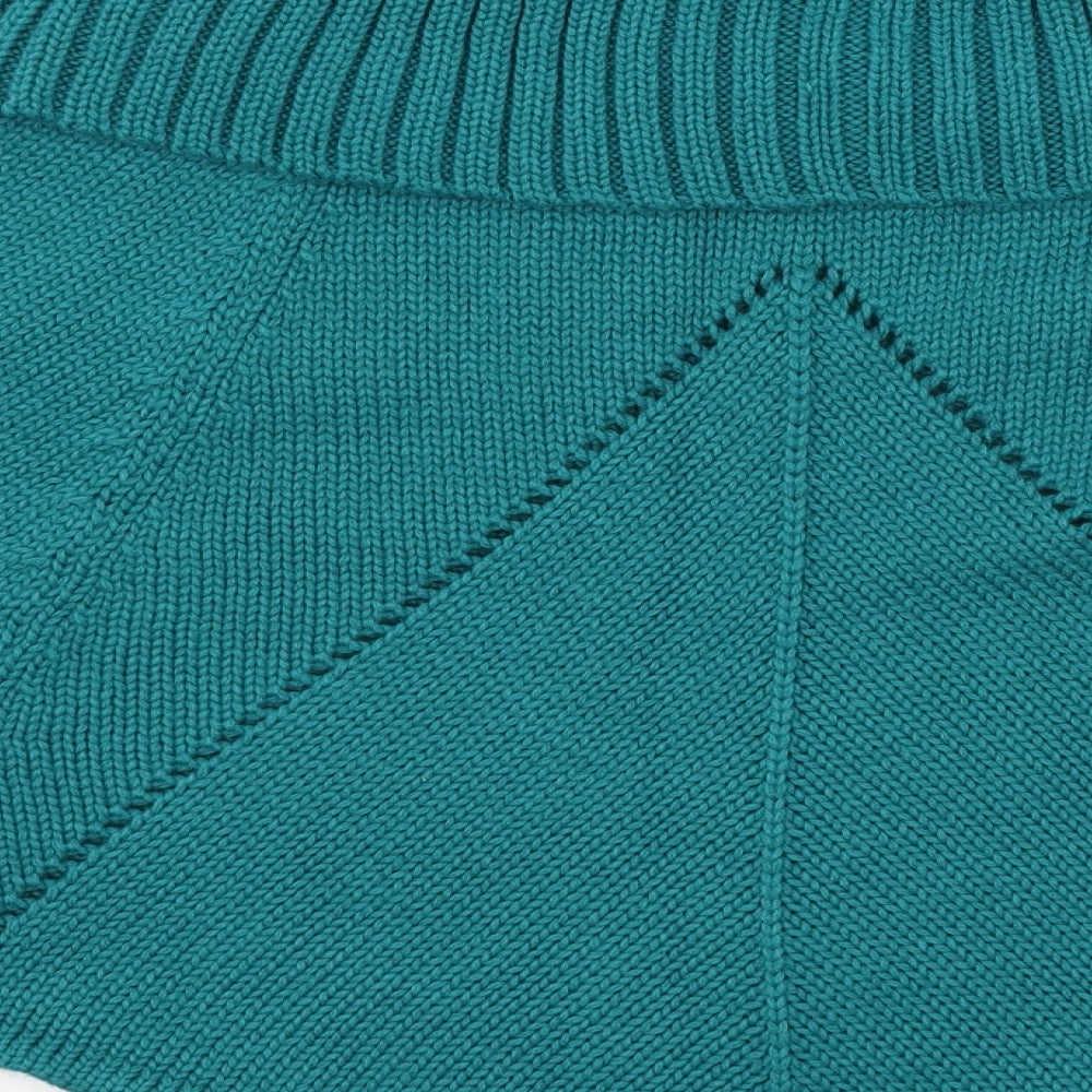 Silmar Womens Blue Knit Pullover Jumper One Size
