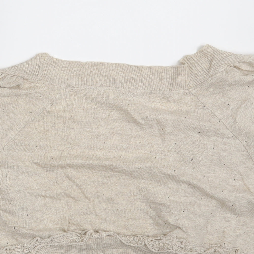 Todayswoman Womens Beige Shrug Jumper Size 12