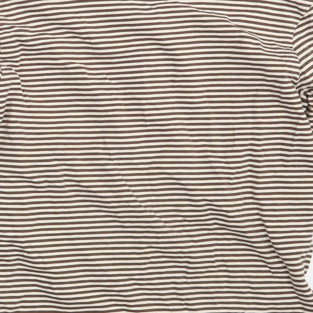 TU Girls Brown Striped Top Pyjama Top Size 6-7 Years