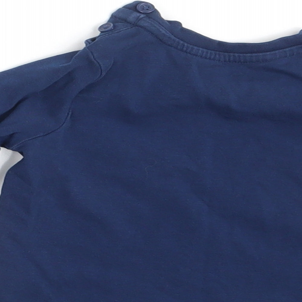 Matalan Girls Blue Basic T-Shirt Size 6-9 Months