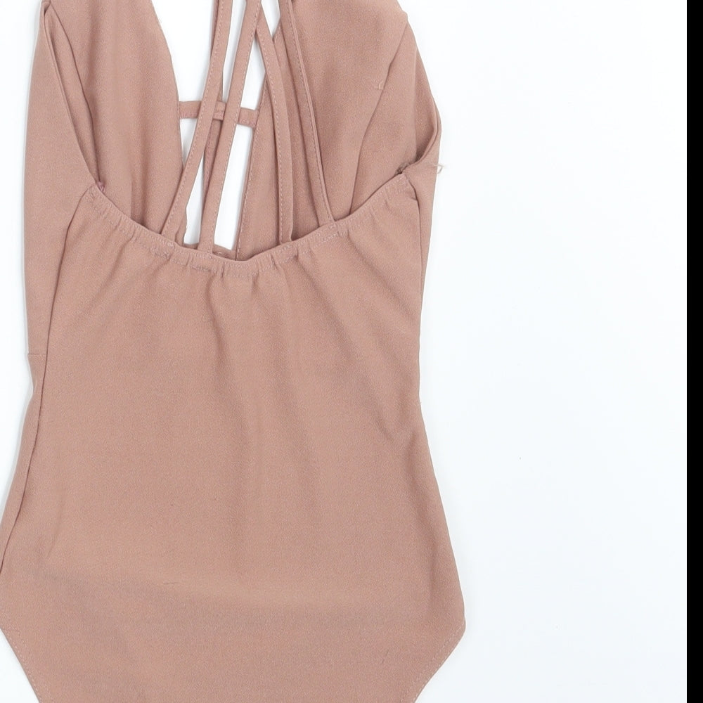 Preworn Womens Pink Bodysuit One-Piece Size 6