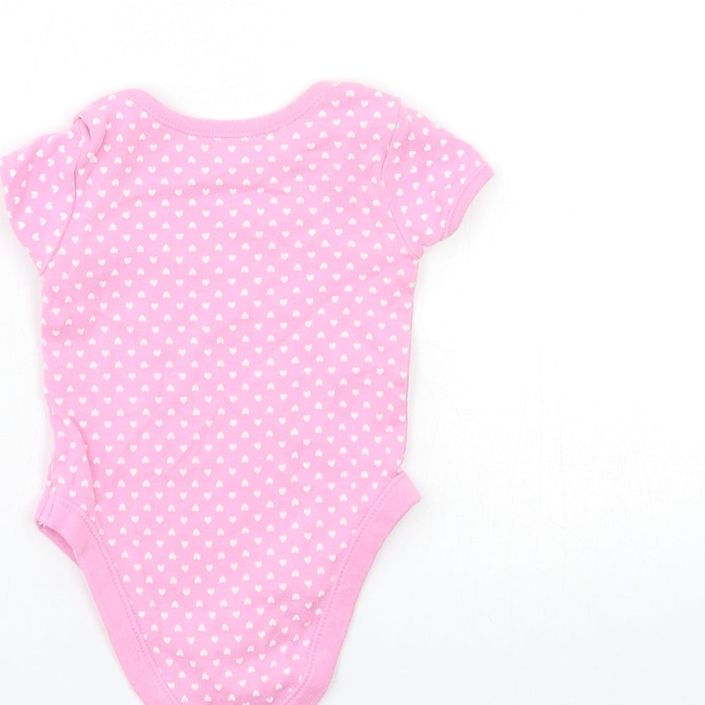 George Baby Pink Babygrow One-Piece Size 0-3 Months