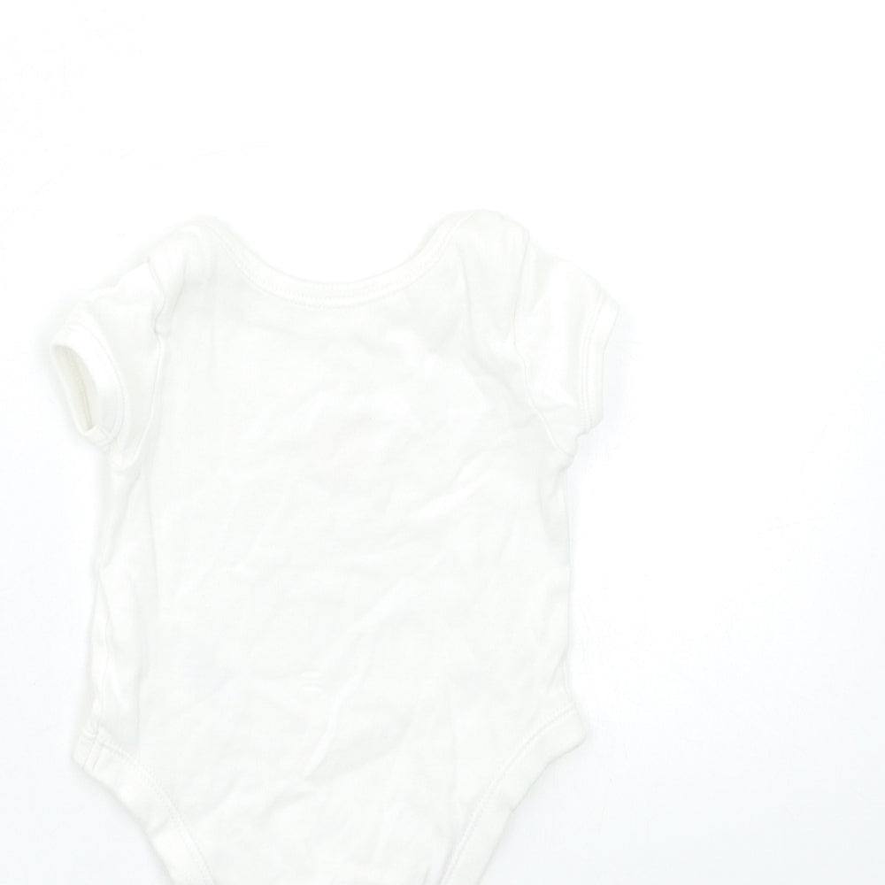 George Baby White Babygrow One-Piece Size 0-3 Months