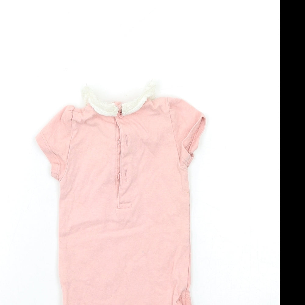 TU Baby Pink Babygrow One-Piece Size 0-3 Months