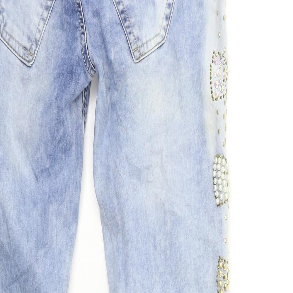 Womens Blue Denim Skinny Jeans Size 26 in L31 in