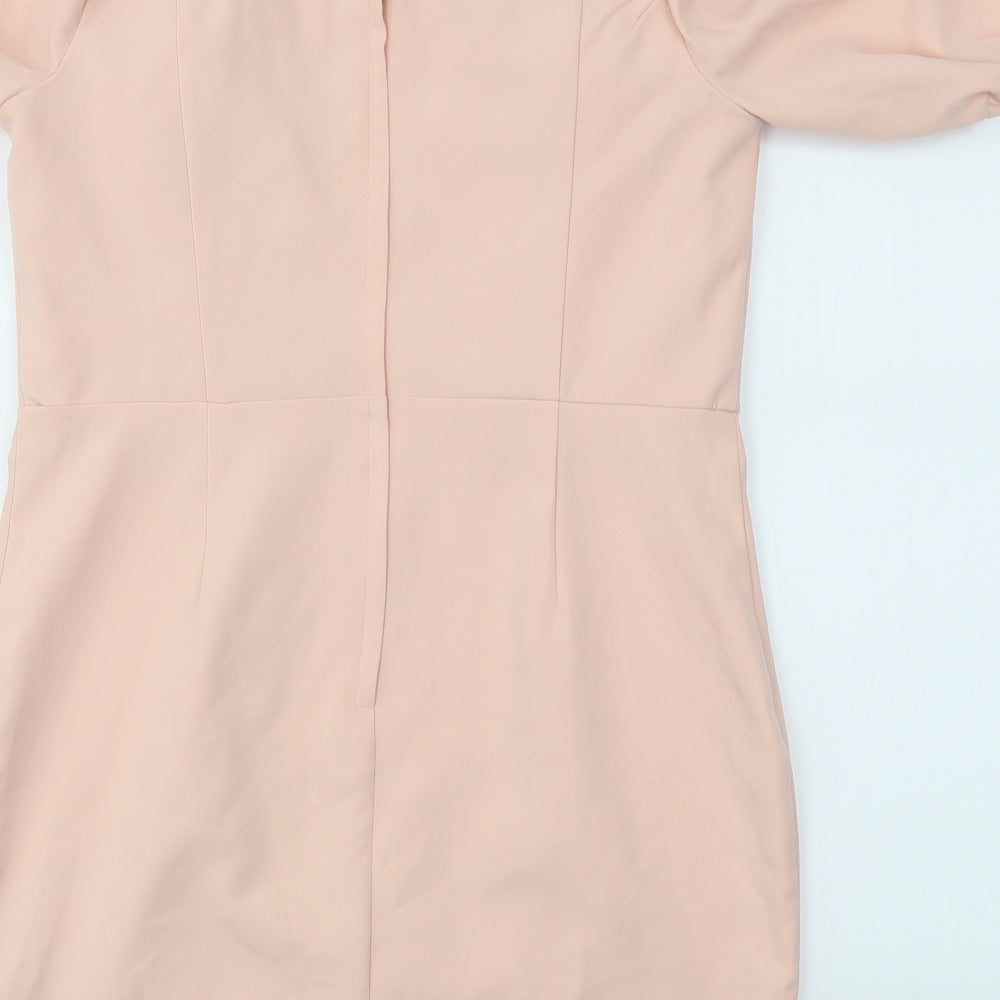 Miss Selfridge Womens Pink Fit & Flare Size 12