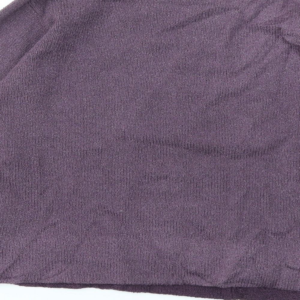 Jessica Graaf Womens Purple Pullover Jumper Size S